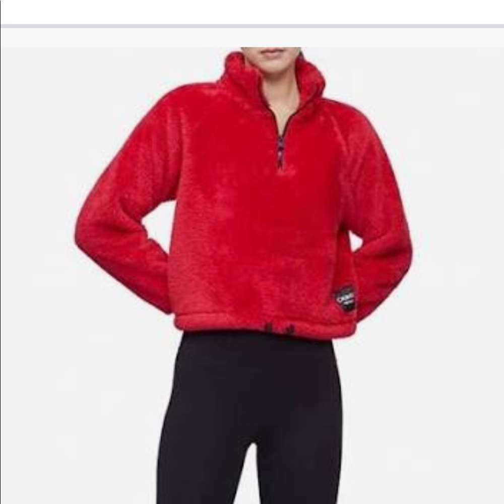 Calvin Klein Performance Fleece Quarter-Zip Top Size S